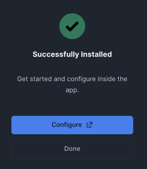 Installation Success